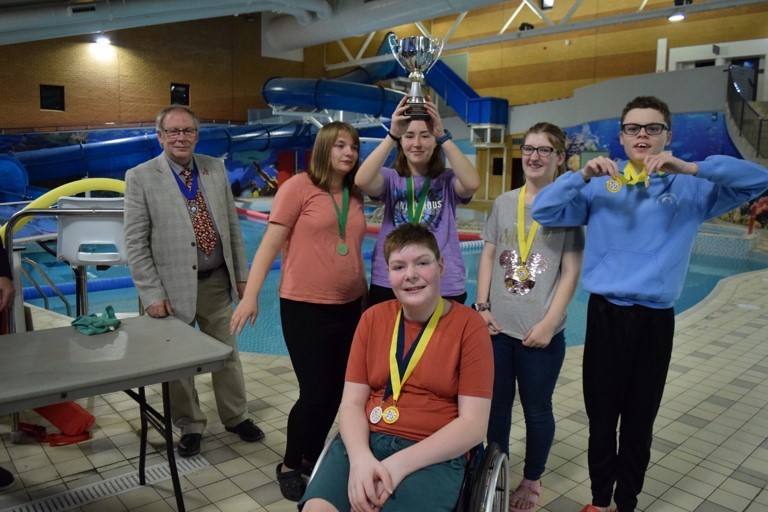 Bedworth Disabled Swimming Club supported by the Alan Higgs Community Grants.