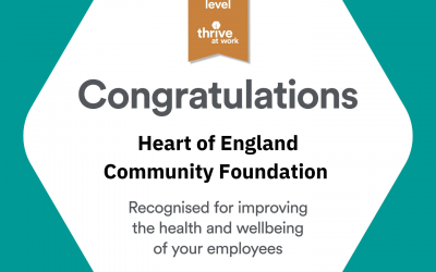 We’ve achieved the Thrive at Work Bronze Accreditation!